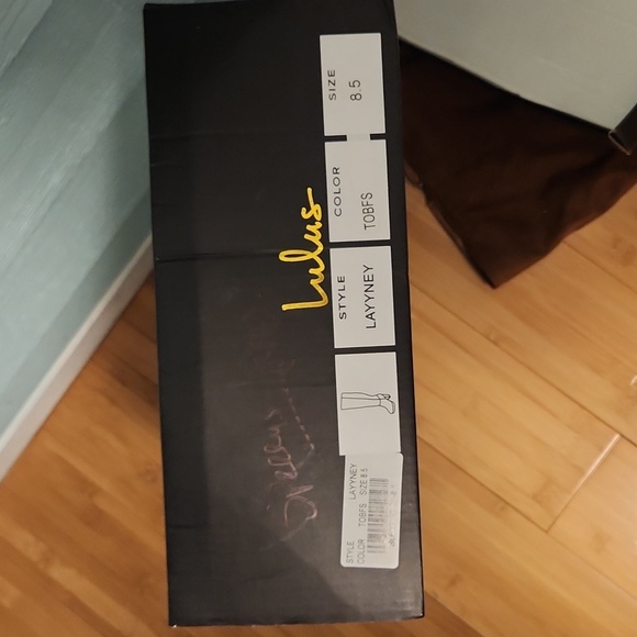 NIB Lulu's Layyney brown suede knee high boots 8.5 new boots - Picture 5 of 8